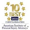 10 Best 2016 Client Satisfaction | American Institute of Personal Injury Attorneys